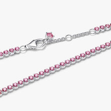 Carica l'immagine nel visualizzatore di Gallery, Bracciale Tennis con Pietre Rosa Piccole
