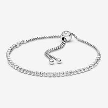 Load image into Gallery viewer, Bracciale tennis con chiusura regolabile
