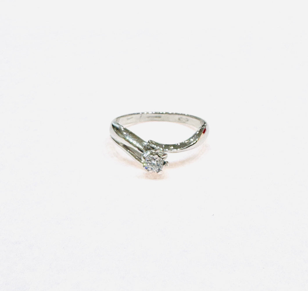 Solitario Capri donna In Argento Con Zircone 77291
