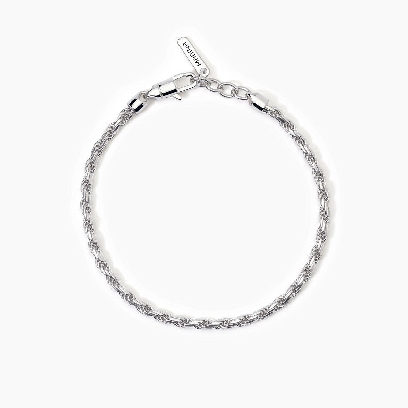 Bracciale da uomo in argento con catena corda EVERY DAY Mabina 533800