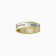Load image into Gallery viewer, Friendly women&#39;s ring with golden edge and phrase 721002
