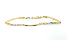 Load image into Gallery viewer, Semi-rigid two-tone bracelet in 18kt white and yellow gold g.5.18 art 72113
