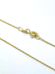 72116/176 Rolo' chain in 18 kt yellow gold (750m)