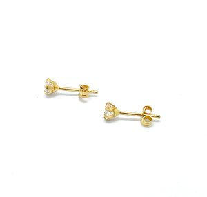 Orecchini in oro giallo 18kt(750m) con zirconi Cod.72120