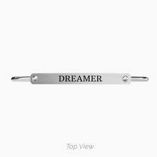 Cargar imagen en el visor de la galería, Bracciale da donna rigido in acciaio con pendenti luna e stella Kidult 731312
