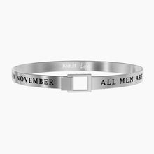 Cargar imagen en el visor de la galería, Pulsera de acero para hombre Todos los hombres son creados... Kidult 731386
