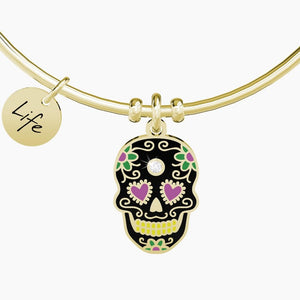 Bracciale rigido da donna teschio messicano Kidult 731661