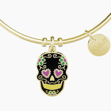 Carica l&#39;immagine nel visualizzatore di Gallery, Bracciale rigido da donna teschio messicano Kidult 731661

