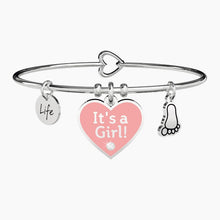 Carica l&#39;immagine nel visualizzatore di Gallery, Bracciale da donna in acciaio con cuore e piedino Kidult 731710
