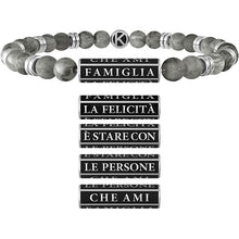 Cargar imagen en el visor de la galería, Pulsera De Hombre Con Ágata Gris Kidult 732047
