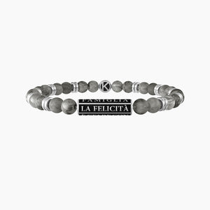 Pulsera De Hombre Con Ágata Gris Kidult 732047