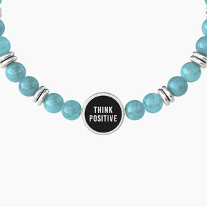 Pulsera de hombre con piedras turquesas y símbolo om Kidult 732079