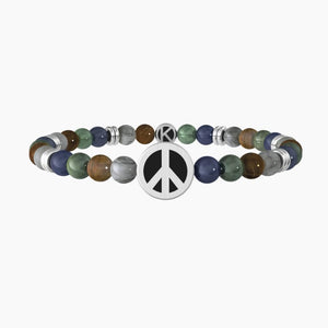 Bracciale elastico da donna simbolo della pace Kidult 732085