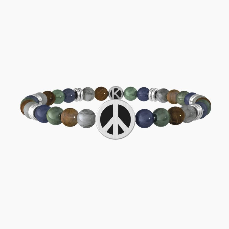 Bracciale elastico da donna simbolo della pace Kidult 732085