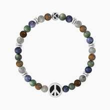 Carica l&#39;immagine nel visualizzatore di Gallery, Bracciale elastico da donna simbolo della pace Kidult 732085
