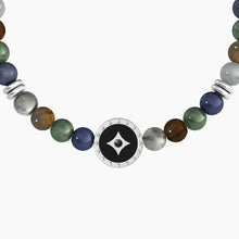 Cargar imagen en el visor de la galería, Pulsera elástica de hombre con piedras &quot;carpe diem&quot; Kidult 732118
