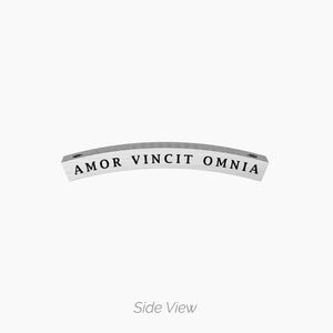 Bracciali In Coppia con catena e frase amor vincit omnia Kidult 732131