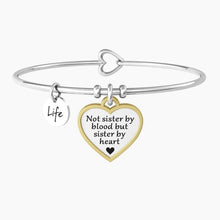 Load image into Gallery viewer, Sister women&#39;s rigid bracelet with heart pendant Kidult 732137
