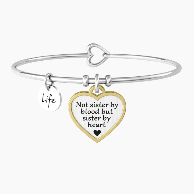 Sister women's rigid bracelet with heart pendant Kidult 732137