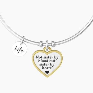 Sister women's rigid bracelet with heart pendant Kidult 732137