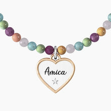 Carica l&#39;immagine nel visualizzatore di Gallery, Bracciale da donna elastico amica con pietre multicolor Kidult 732141
