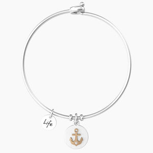 Bracciale rigido da donna con ancora Kidult 732145