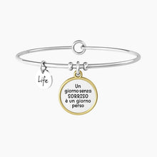 Carica l&#39;immagine nel visualizzatore di Gallery, Bracciale Da Donna In Acciaio Con Ciondolo Tondo Satinato Kidult 732150
