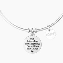 Carica l&#39;immagine nel visualizzatore di Gallery, Bracciale rigido da donna con cuore e cristalli Kidult 732157
