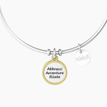 Carica l&#39;immagine nel visualizzatore di Gallery, Bracciale rigido da donna con ciondolo tondo amicizia LA NOSTRA AMICIZIA… Kidult 732159
