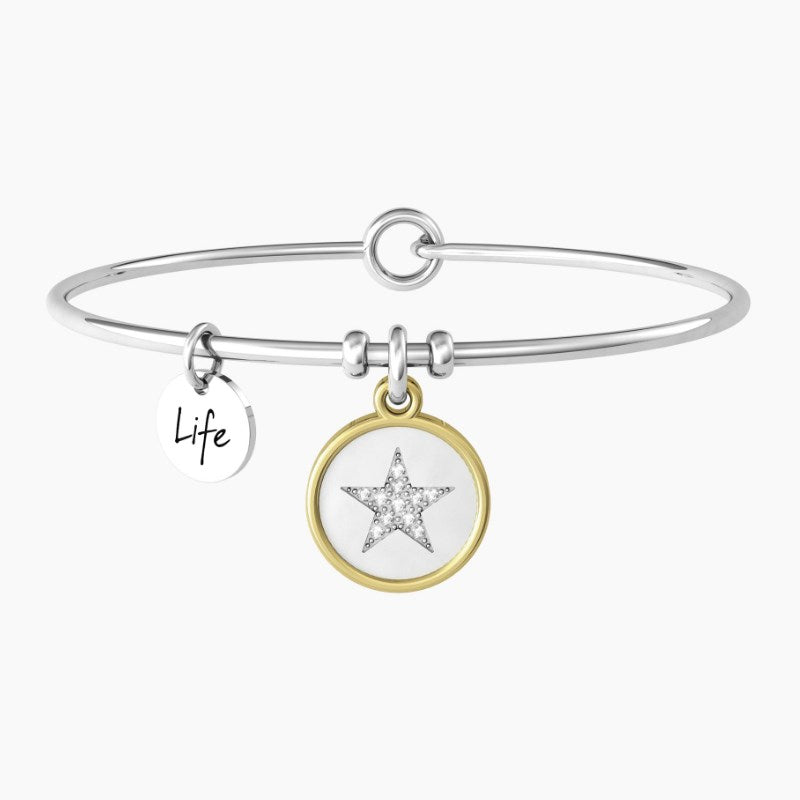 Bracciale rigido da donna con ciondolo stella Kidult 732161