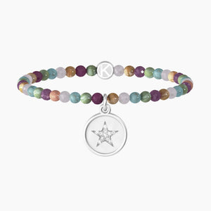 Bracciale da donna con pietre multicolor e ciondolo stella Kidult 732163