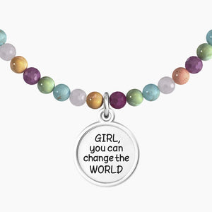 Bracciale da donna con pietre multicolor e ciondolo stella Kidult 732163