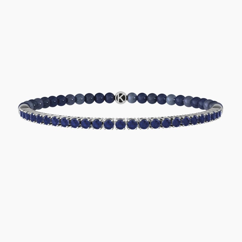 Pulsera elástica hombre sodalita azul Kidult 732168