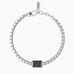 Bracciale da uomo in acciaio con frase laurea Kidult 732170