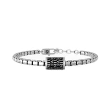 Cargar imagen en el visor de la galería, Pulsera de hombre de acero con frase Family Kidult 732171
