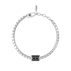 Pulsera de hombre de acero con frase Family Kidult 732171