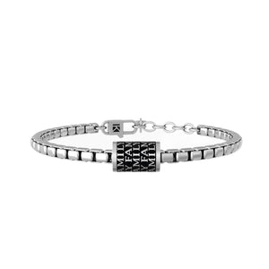 Pulsera de hombre de acero con frase Family Kidult 732171