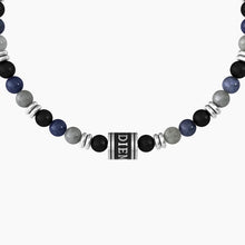 Cargar imagen en el visor de la galería, Pulsera de hombre con piedras multicolores y frase carpe diem Kidult 732177
