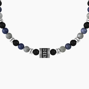 Pulsera de hombre con piedras multicolores y frase carpe diem Kidult 732177