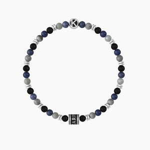 Pulsera de hombre con piedras multicolores y frase carpe diem Kidult 732177