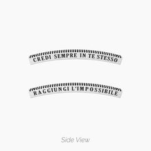 Cargar imagen en el visor de la galería, Pulsera de hombre elástica con piedras y placa Kidult 732185
