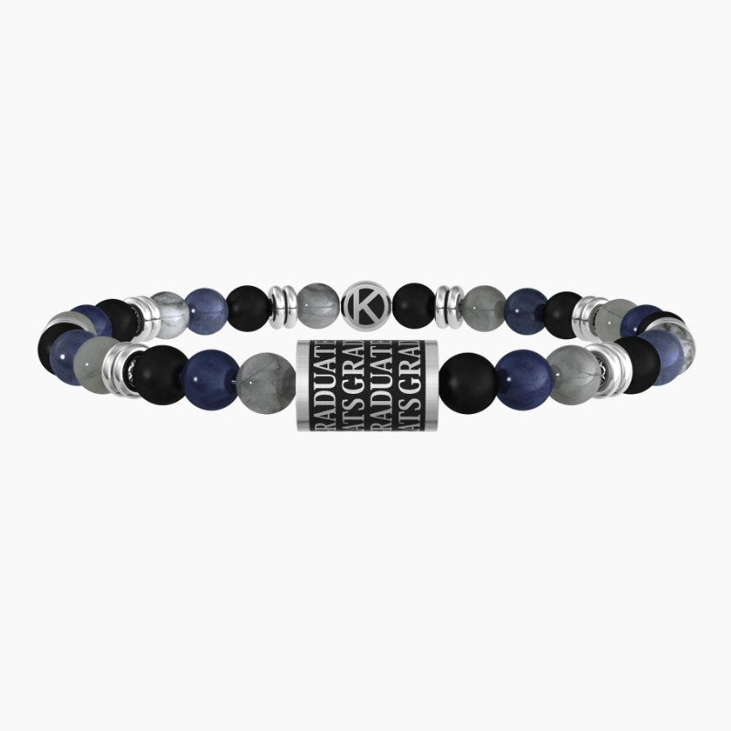 Pulsera de hombre Kidult 732189 con charm y piedras de colores