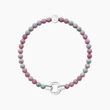 Carica l&#39;immagine nel visualizzatore di Gallery, Bracciale da donna in acciaio con agata rosa striata MAMANONMAMA Kidult 732202
