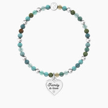 Carica l&#39;immagine nel visualizzatore di Gallery, Bracciale Da Donna Con Agata Multicolor E Ciondolo Cuore Kidult 732216
