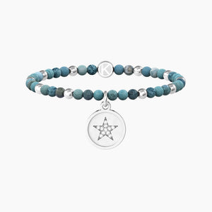 Bracciale Da Donna Con Agata Azzurra E Ciondolo Stella Kidult 732221