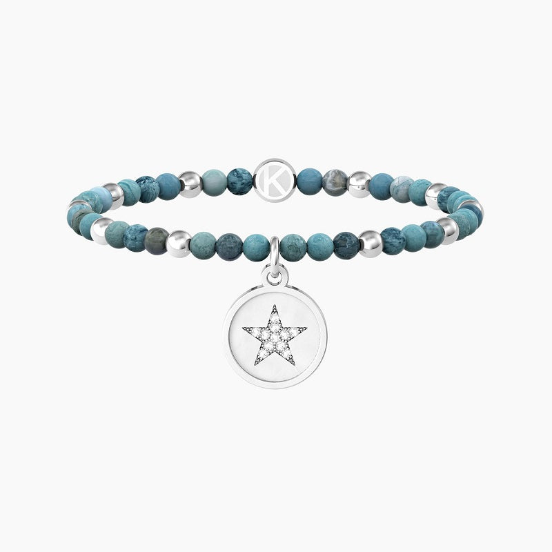 Bracciale Da Donna Con Agata Azzurra E Ciondolo Stella Kidult 732221