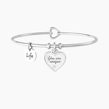 Carica l&#39;immagine nel visualizzatore di Gallery, Bracciale Rigido Da Donna Con Ciondolo Cuore Kidult 732222
