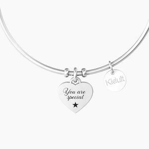 Bracciale Rigido Da Donna Con Ciondolo Cuore Kidult 732222