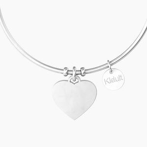 Women's Rigid Bracelet With Heart Pendant Kidult 732224