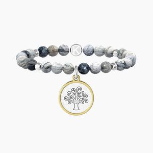 Bracciale da donna con agata multicolor e ciondolo Family Kidult 732226